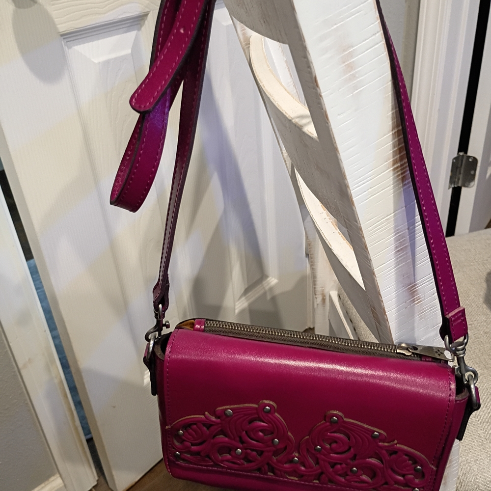 Patricia Nash Fuchsia Crossbody Bag